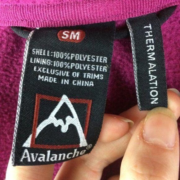 Avalanche Women's Size Small Fuchsia Thermalation Mid-Layering Fleece Jacket - Picture 7 of 8